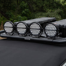 Load image into Gallery viewer, Go Rhino Xplor Blackout Series Round Single LED Spot Light Kit w/DRL (Surface Mount) 9in. - Blk Light Bars &amp; Cubes Go Rhino   
