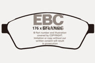 EBC 10-11 Cadillac SRX 2.8 Turbo Greenstuff Front Brake Pads Brake Pads - Performance EBC   