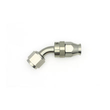 Load image into Gallery viewer, DeatschWerks 8AN Female Swivel 45-Degree Hose End PTFE (Incl 1 Olive Insert) - Anodized Matte Black Fittings DeatschWerks
