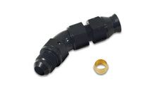 Load image into Gallery viewer, Vibrant 45 Degree 5/16in Tube to Male -6AN Flare Adapter w/ Olive Inserts Fittings Vibrant
