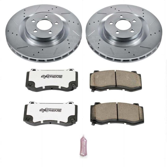 Power Stop 05-10 Chrysler 300 SRT8 Front Z26 Street Warrior Brake Kit Brake Kits - Performance D&S PowerStop   
