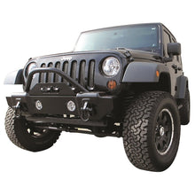 Load image into Gallery viewer, Rampage 2007-2018 Jeep Wrangler(JK) Recovery Bumper Stubby Front - Black Bumpers - Steel Rampage
