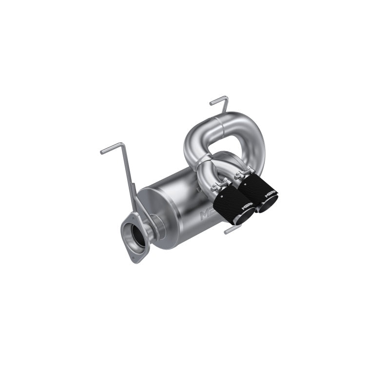 MBRP 22-23 Polaris RZR Pro R Single Slip-on Dual Outlet Performance Series Powersports Exhausts MBRP