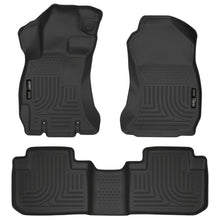 Load image into Gallery viewer, Husky Liners 14 Subaru Forester Weatherbeater Black Front &amp; 2nd Seat Floor Liners Floor Mats - Rubber Husky Liners
