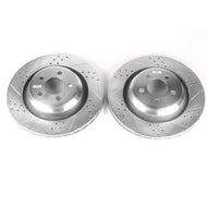 Power Stop 05-10 Chrysler 300 Rear Evolution Drilled & Slotted Rotors - Pair Brake Rotors - Slot & Drilled PowerStop