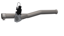 Load image into Gallery viewer, QTP 2018 Jeep Wrangler JL 4DR 2.5in 304SS Aggressor Cutout Mid Pipe Exhaust Cutouts QTP
