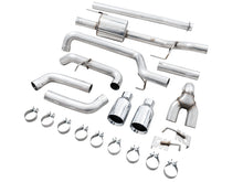 Load image into Gallery viewer, AWE 0FG 21+ Ford F150 Dual Split Rear Exhaust - 5in Chrome Silver Tips Catback AWE Tuning   
