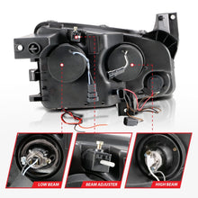 Load image into Gallery viewer, ANZO 2006-2010 Dodge Charger Projector Headlights w/ Halo Chrome (CCFL) Headlights ANZO
