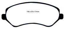 Load image into Gallery viewer, EBC 04-07 Chrysler Town &amp; Country 3.3 Rear Drums Greenstuff Front Brake Pads Brake Pads - Performance EBC   
