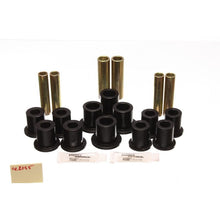 Load image into Gallery viewer, Energy Suspension Fd Rr Spring Bush Set Complete - Black Bushing Kits Energy Suspension
