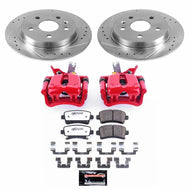 Power Stop 14-15 Chevrolet Malibu Rear Z26 Street Warrior Brake Kit w/Calipers Brake Kits - Performance D&S PowerStop   