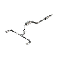 Borla 22-23 Volkswagen Golf GTI 2.0L AT/MT 3inch S-Type Cat-Back Exhaust - 4in Brushed SS Tips Catback Borla