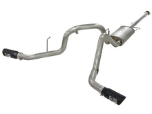 Load image into Gallery viewer, aFe MACHForce XP Exhaust 3in SS Dual Side Exit CB w/ Black Tips 11-14 Ford F150 EcoBoost V6-3.5L TT Catback aFe
