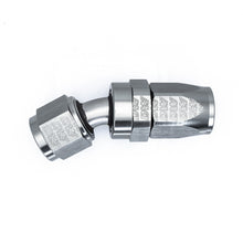 Load image into Gallery viewer, DeatschWerks 8 AN Female Flare Swivel 30-Degree Hose End CPE - Anodized Matte Black Fittings DeatschWerks
