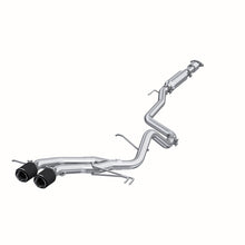 Load image into Gallery viewer, MBRP 13-18 Hyundai Veloster Turbo Dual Exit T409 2 1/2in Cat Back w/ Carbon Fiber Tips Catback MBRP
