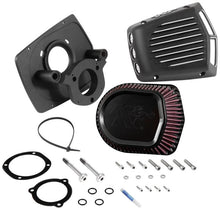 Load image into Gallery viewer, K&amp;N Street Metal Intake System for 08-16 Harley Davidson Touring Models - Shaker Black Cold Air Intakes K&amp;N Engineering   
