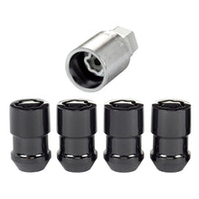 Load image into Gallery viewer, McGard Wheel Lock Nut Set - 4pk. (Cone Seat) 1/2-20 / 3/4 &amp; 13/16 Dual Hex / 1.46in. Length - Black Lug Nuts McGard
