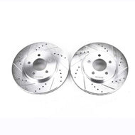 Power Stop 05-12 Ford Escape Front Evolution Drilled & Slotted Rotors - Pair Brake Rotors - Slot & Drilled PowerStop