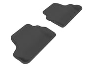 3D MAXpider 2007-2013 BMW 3 Series E93 Kagu 2nd Row Floormats - Black Floor Mats - Rubber 3D MAXpider   