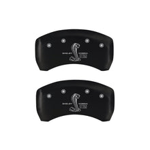 Load image into Gallery viewer, MGP Rear set 2 Caliper Covers Engraved Rear GT350 Shelby &amp; Cobra Red finish silver ch Caliper Covers MGP
