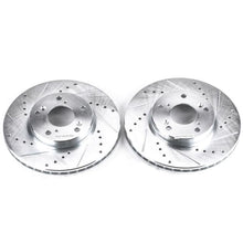 Load image into Gallery viewer, Power Stop 14-15 Acura ILX Front Evolution Drilled &amp; Slotted Rotors - Pair Brake Rotors - Slot &amp; Drilled PowerStop   
