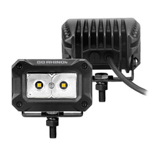 Load image into Gallery viewer, Go Rhino Xplor Bright Series Rectangle LED Spot Light Kit (Surface/Thread Stud Mnt) 3x2 - Blk (Pair) Light Bars &amp; Cubes Go Rhino   
