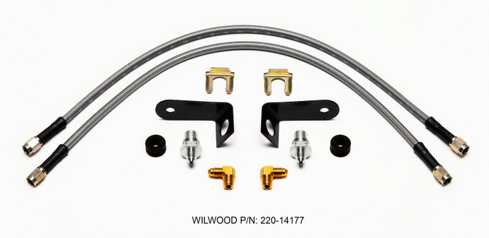 Wilwood Flexline Kit 20 inch -3 M10-1.0 BF 1/8 NPT 90 Degree Brake Line Kits Wilwood