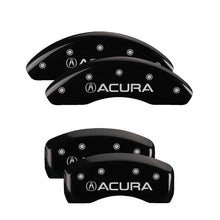 Load image into Gallery viewer, MGP 4 Caliper Covers Engraved Front &amp; Rear Acura Black finish silver ch Caliper Covers MGP
