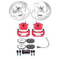 Power Stop 91-92 BMW 318i Front Z26 Street Warrior Brake Kit w/Calipers | KC3008-26