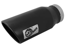Load image into Gallery viewer, aFe Diesel Exhaust Tip Bolt On Black 4in Inlet x 6in Outlet x 15in - Left Catback aFe

