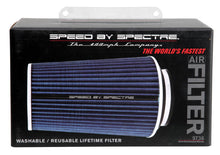 Load image into Gallery viewer, Spectre Adjustable Conical Air Filter 9-1/2in. Tall (Fits 3in. / 3-1/2in. / 4in. Tubes) - Blue Air Filters - Universal Fit Spectre

