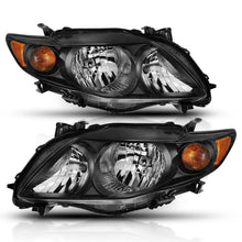 Load image into Gallery viewer, ANZO 2009-2010 Toyota Corolla Crystal Headlight Black Amber Headlights ANZO
