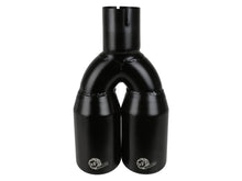 Load image into Gallery viewer, MACH Force-Xp 409 Stainless Steel Clamp-on Exhaust Tip 2.5in Inlet 3.5in Outlet - Black Tips aFe
