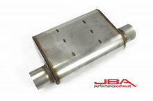 Load image into Gallery viewer, JBA Universal Chambered Style 304SS Muffler 13x9.75x4in 3in In/Out Dia Offset/Offset (Same Side) Muffler JBA
