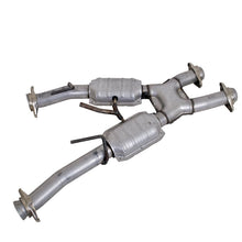 Load image into Gallery viewer, BBK 79-93 Mustang 5.0 Short Mid X Pipe w Catalytic Converters 2-1/2 For Automatic Long Tube Headers X Pipes BBK
