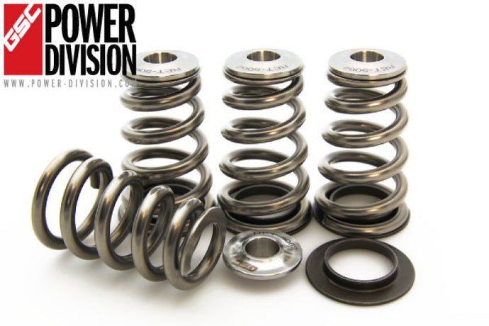GSC P-D Mitsubishi 4B11T High Pressure Single Conical Valve Spring and Ti Retainer Kit Valve Springs, Retainers GSC Power Division