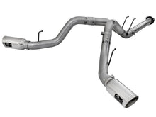 Load image into Gallery viewer, aFe Large Bore-HD 4in 409 Stainless Steel DPF-Back Exhaust w/Polished Tips 15-16 Ford Diesel Truck DPF Back aFe
