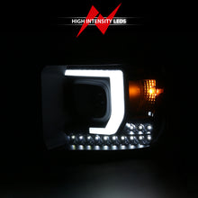 Load image into Gallery viewer, ANZO 2014-2015 Gmc Sierra 1500HD Projector Plank Style Headlight Black W/ Drl Headlights ANZO
