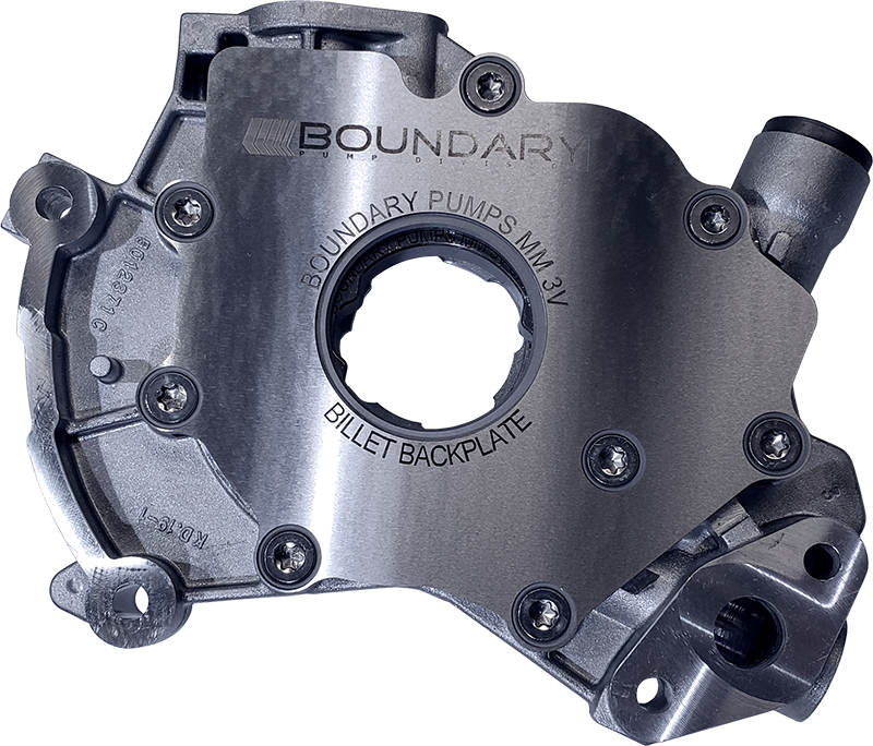 Boundary 99-15 Ford Modular Motor (All Types) V8 Oil Pump Assembly w/Billet Back Plate Oil Pumps Boundary   