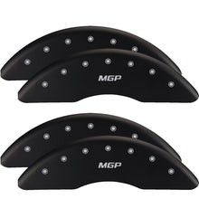 Load image into Gallery viewer, MGP 4 Caliper Covers Engraved Front &amp; Rear MGP Black finish silver ch Caliper Covers MGP
