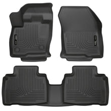 Load image into Gallery viewer, Husky Liners 2015 Ford Edge WeatherBeater Front &amp; 2nd Row Combo Black Floor Liners Floor Mats - Rubber Husky Liners
