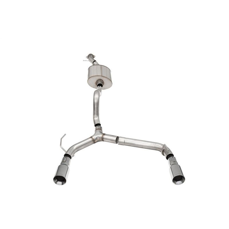 Corsa 21-24 Ford Bronco 2.7L 2-Door 2.75in Cat-Back Dual Rear Exhaust w/4in Straight-Cut Polish Tips Catback CORSA Performance