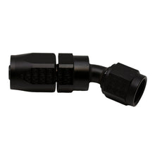 Load image into Gallery viewer, DeatschWerks 6 AN Female Flare Swivel 30-Degree Hose End CPE - Anodized Matte Black Fittings DeatschWerks
