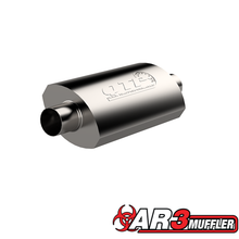 Load image into Gallery viewer, QTP 2.5in Weld-On 304SS AR3 Muffler Muffler QTP

