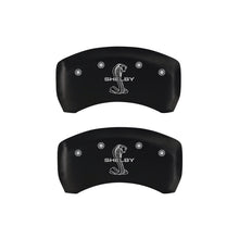 Load image into Gallery viewer, MGP 4 Caliper Covers Engraved Front &amp; Rear Raptor Black finish silver ch Caliper Covers MGP
