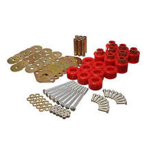 Load image into Gallery viewer, Energy Suspension Body Mount Set 1in Lift W/Hardware - Red Bushing Kits Energy Suspension
