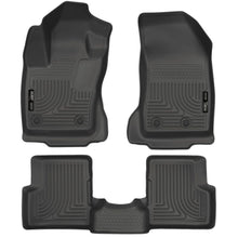 Load image into Gallery viewer, Husky Liners 2015 Jeep Renegade Weatherbeater Black Front and Second Row Floor Liners Floor Mats - Rubber Husky Liners
