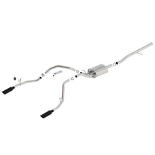 Load image into Gallery viewer, Borla 14 Sierra 1500 C/B S-Type Exh/2.75in Into Dual 2.25in Out 4in Split Rear Exit-Black Chrome Catback Borla
