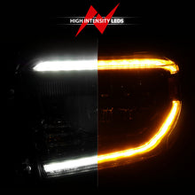 Load image into Gallery viewer, ANZO 14-21 Toyota Tundra (OE Halogen w/LED DRL) LED Crystal Headlights w/ Switchback &amp; DRL - Blk Headlights ANZO
