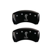 Load image into Gallery viewer, MGP Rear set 2 Caliper Covers Engraved Rear Tiffany Snake Black finish silver ch Caliper Covers MGP
